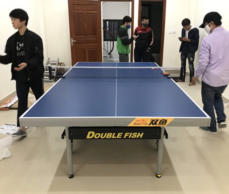 Mặt bàn bóng bàn Double Fish 233 làm bằng gỗ MDF dày 25mm