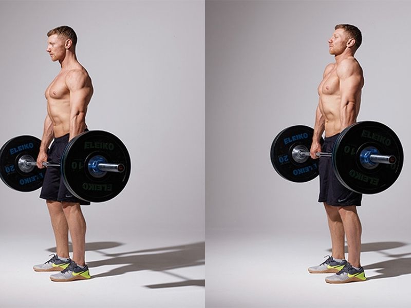 tập Barbell Shrug