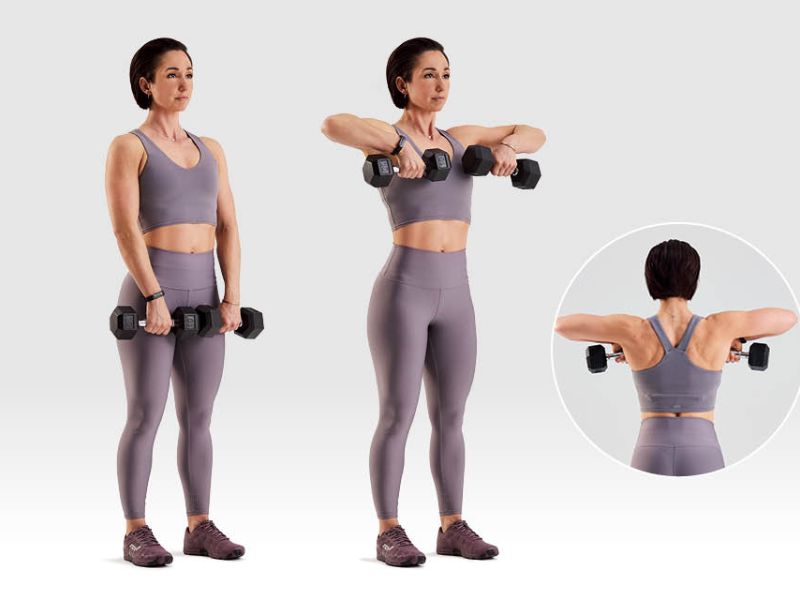 Bài tập Dumbbell Upright Row