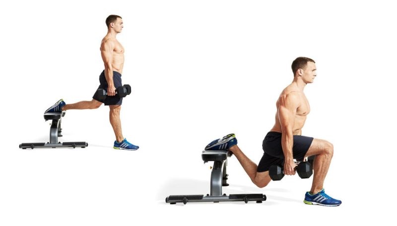 Bài tập Squat 1 chân với tạ