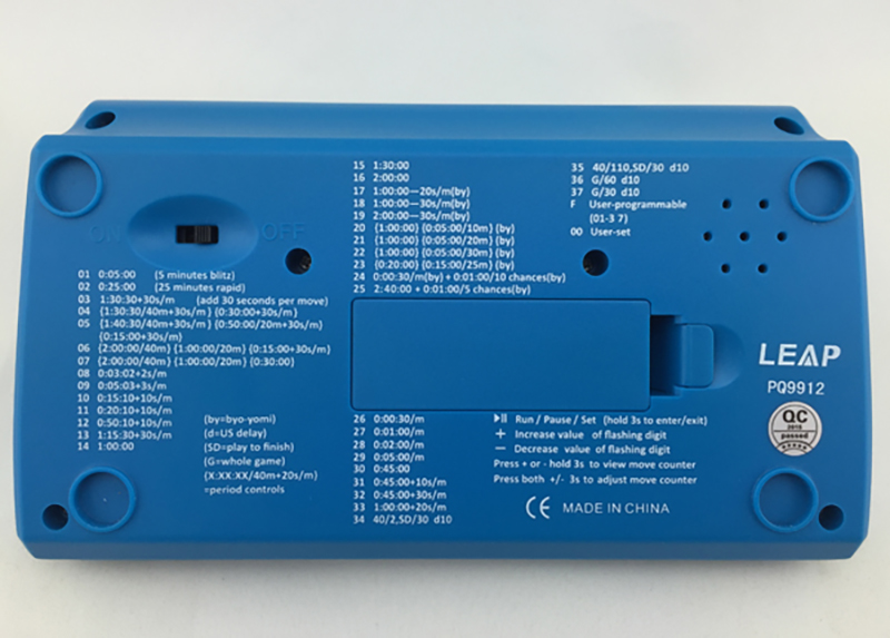 Thông tin đồng hồ thi đấu cờ vua LEAP PQ9912