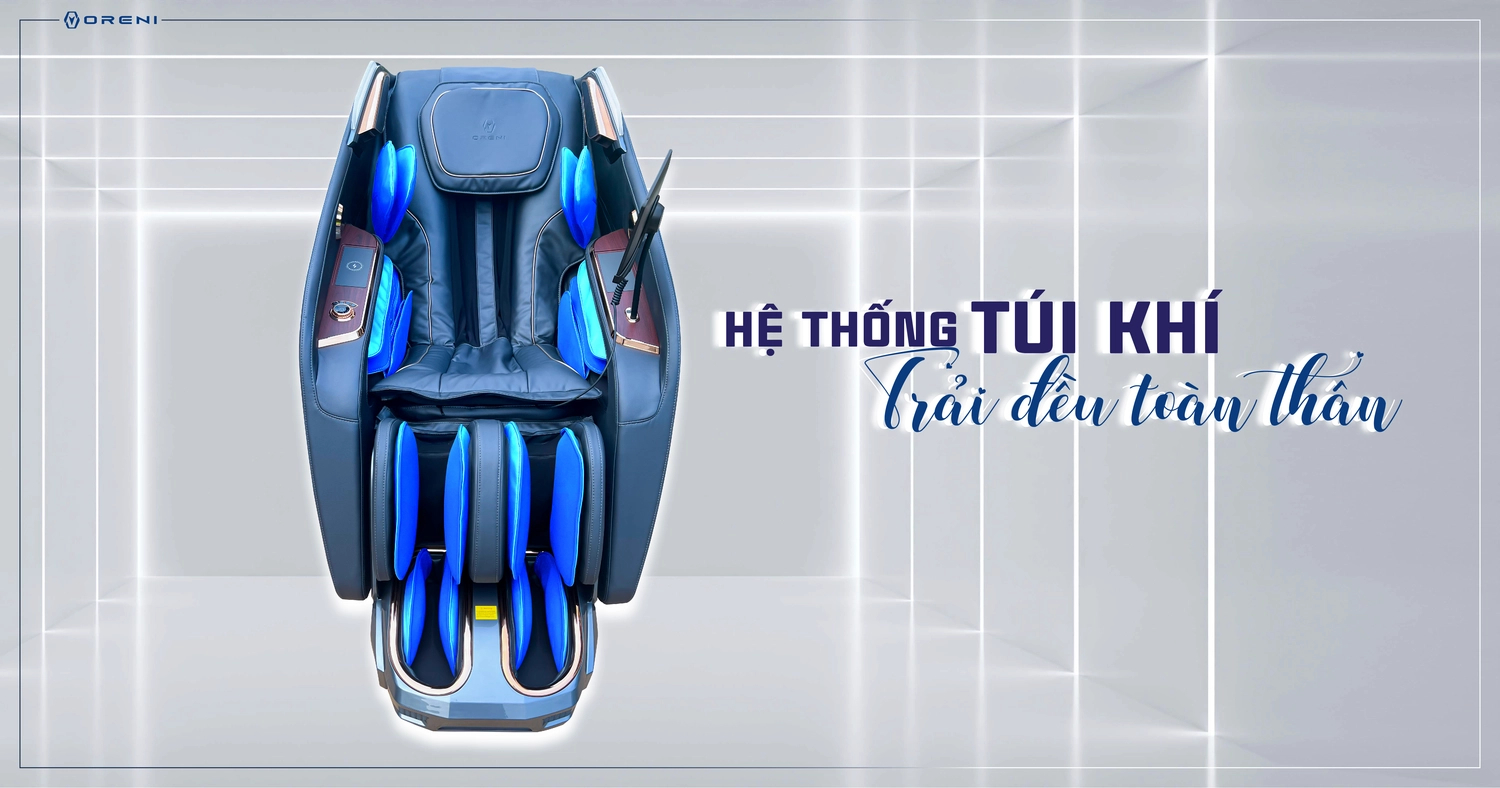 hệ thống túi khí ghế massage