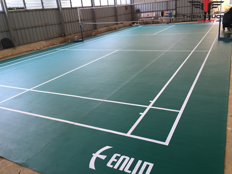Thi công sân cầu lông