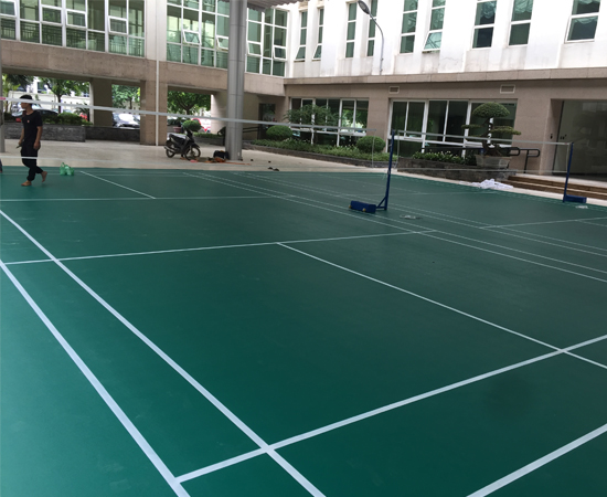 Thi công sân cầu lông