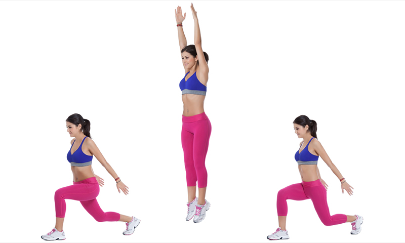Bài tập Jumping Lunge