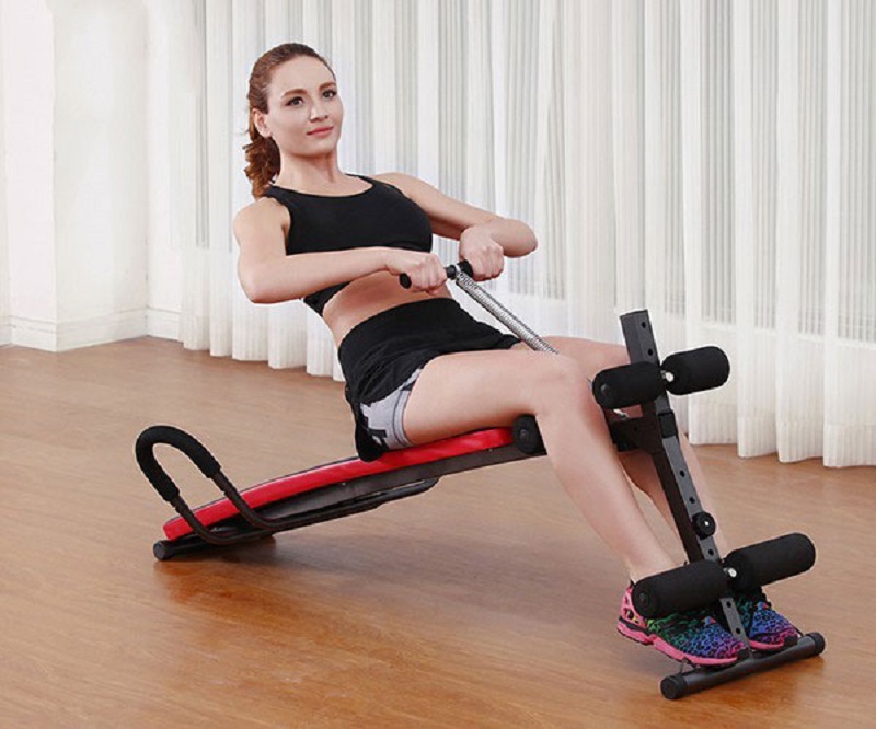 bài tập với ghế cong tập bụng