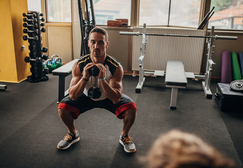 Bài tập goblet squat