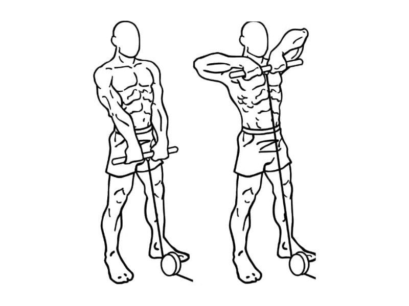 Bài tập kéo cáp (Cable Upright Row)