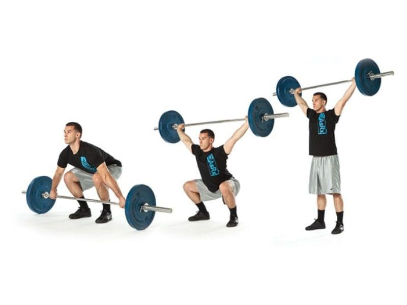 Bài tập kéo và đẩy tạ (Snatch)