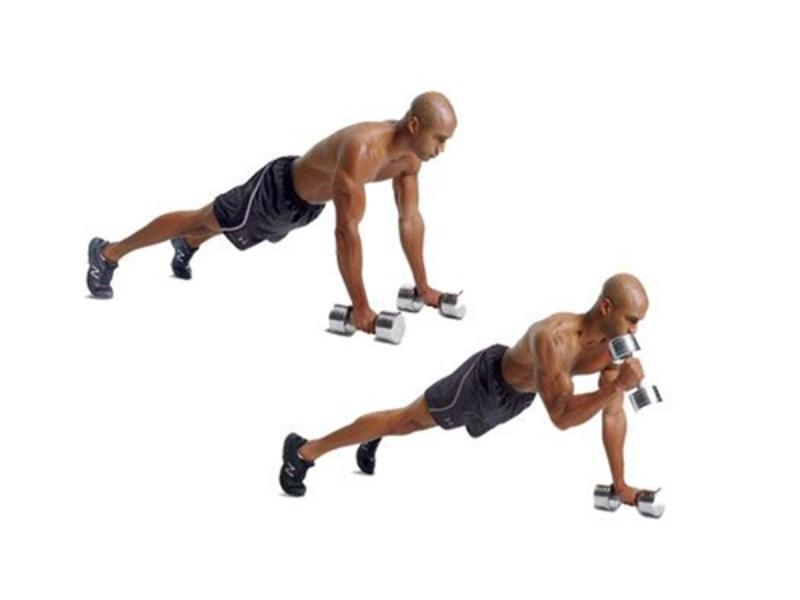Bài tập push up position curl