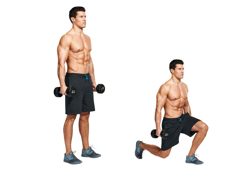Bài tập Dumbbell Lunge