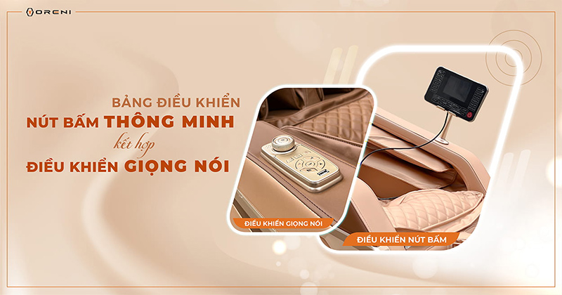 Bảng điều khiển OR-178 vô cùng thông minh, kết hợp với điều khiển giọng nói hiện đại