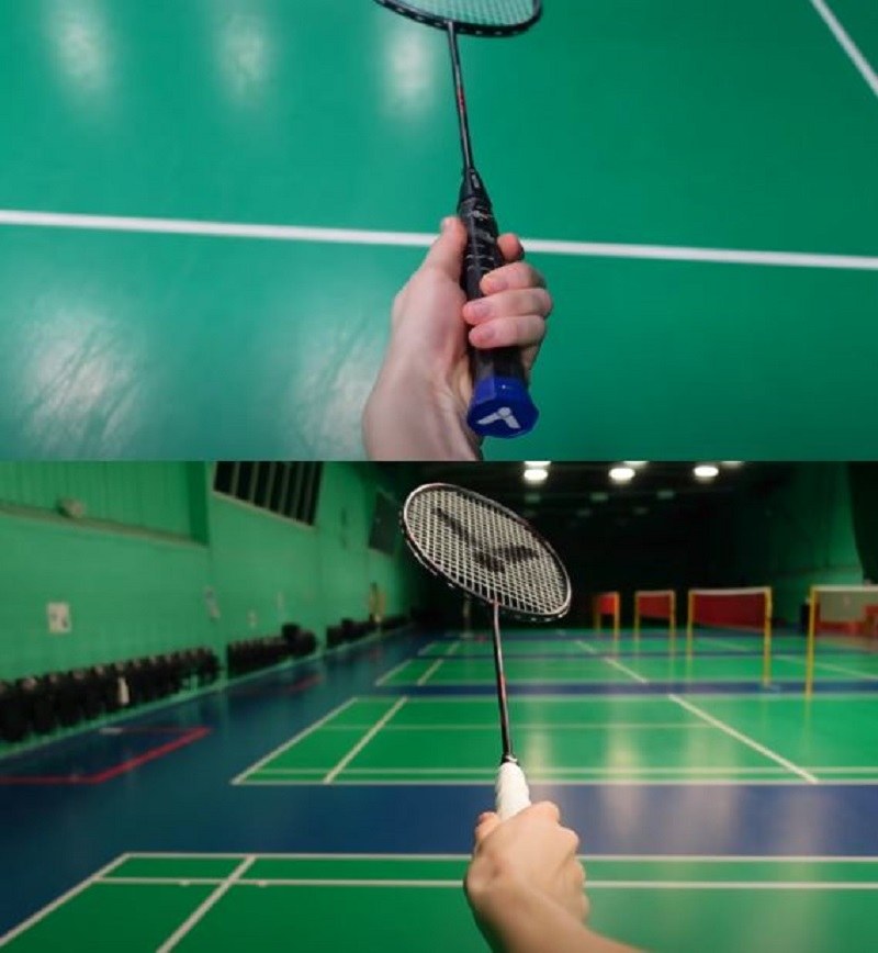 Cách cầm vợt cầu lông kiểu Pan Hold Grip
