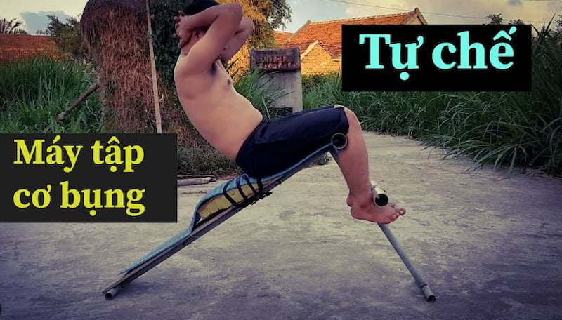 Ghế tập cơ bụng tự thế tại nhà