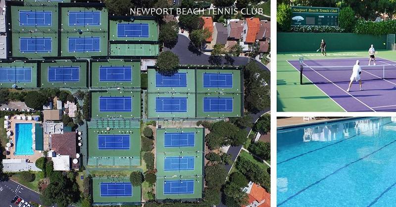 Một số sân chơi ngoài trời của Newport Beach Pickleball Club