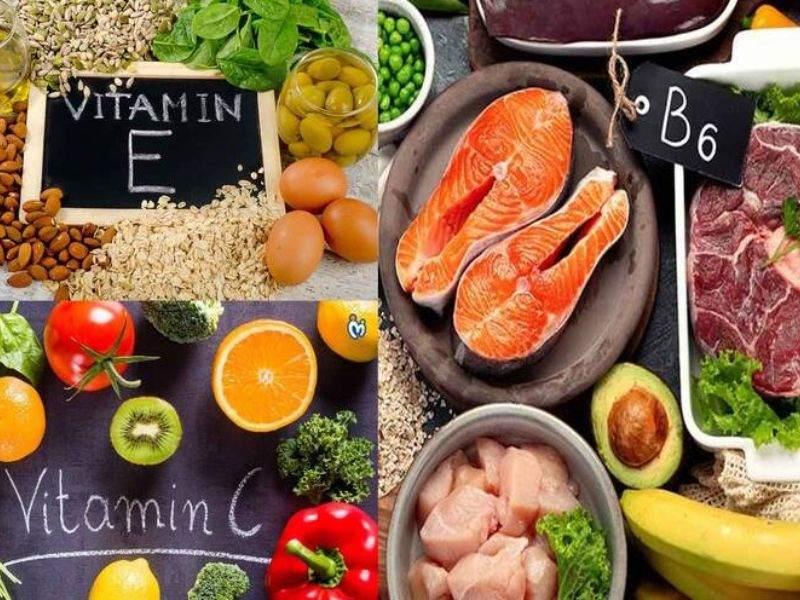 Cung cấp đủ dinh dưỡng cho người tập tạ gồm nước, vitamin,...