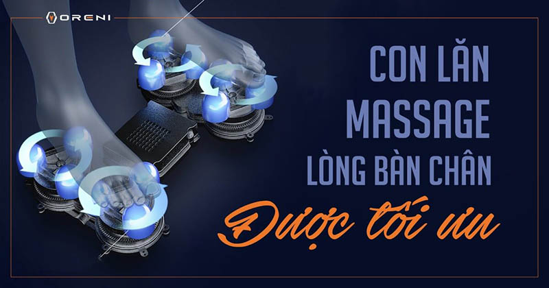 Con lăn cho lòng bàn chân giúp massage điêu luyện