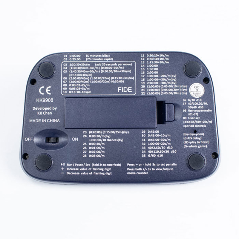 Thông số kỹ thuật của đồng hồ thi đấu cờ vua LEAP KK9908