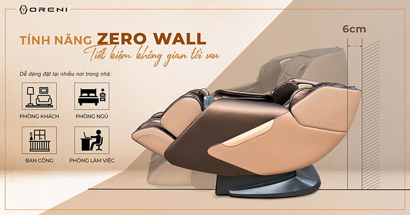 Ghế massage Oreni OR-200 thiết kế nổi bật, sang trọng