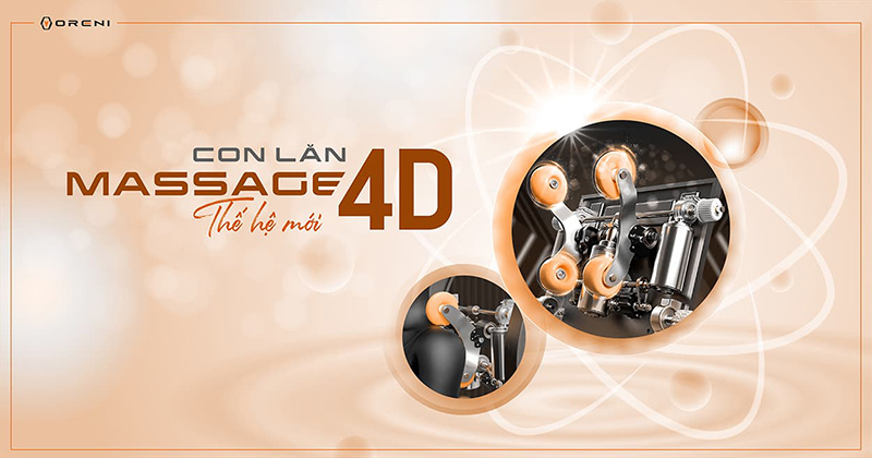 Oreni OR-178 sử dụng con lăn 4D thế hệ mới