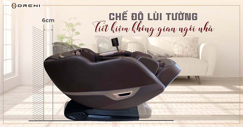 Tích hợp chế độ lùi tường giúp tiết kiệm không gian