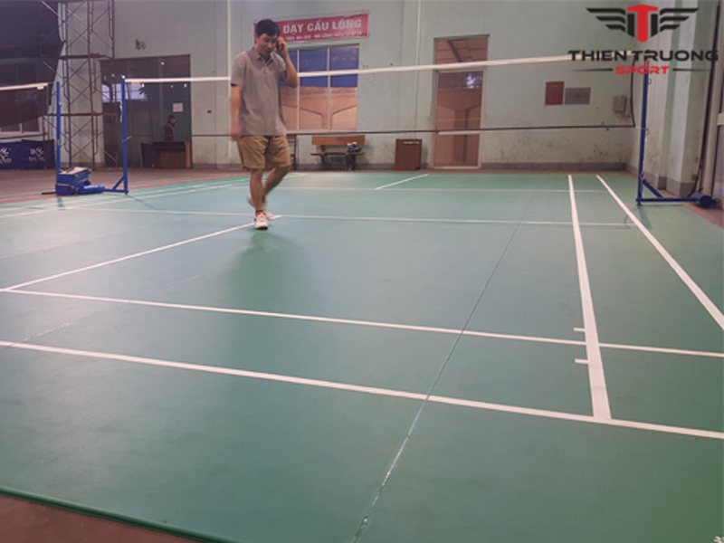 Thi công sân cầu lông tại Xa La