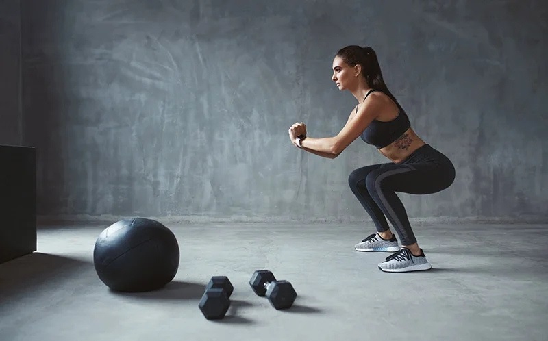 Bài tập Squat Lịch tập Gym 4 buổi