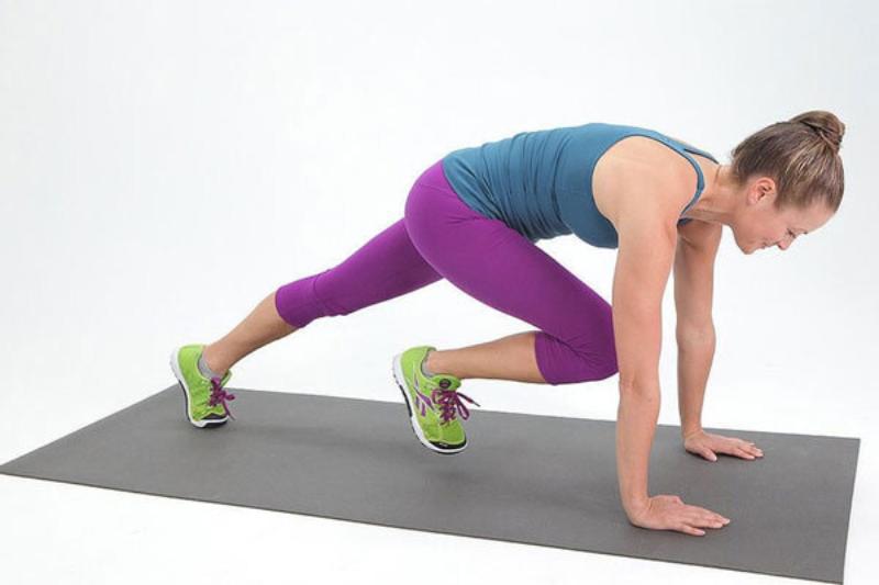 Cách tập plank co gối đúng cách