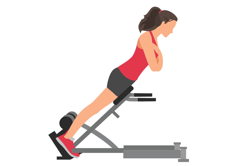 Trẻ em dùng máy tập bụng