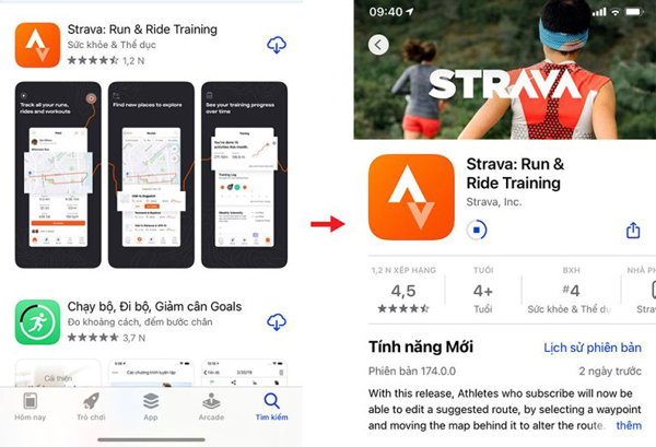 Hướng dẫn tải ứng dụng Strava