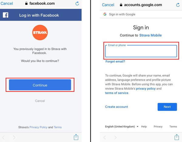 Tạo tài khoản Strava