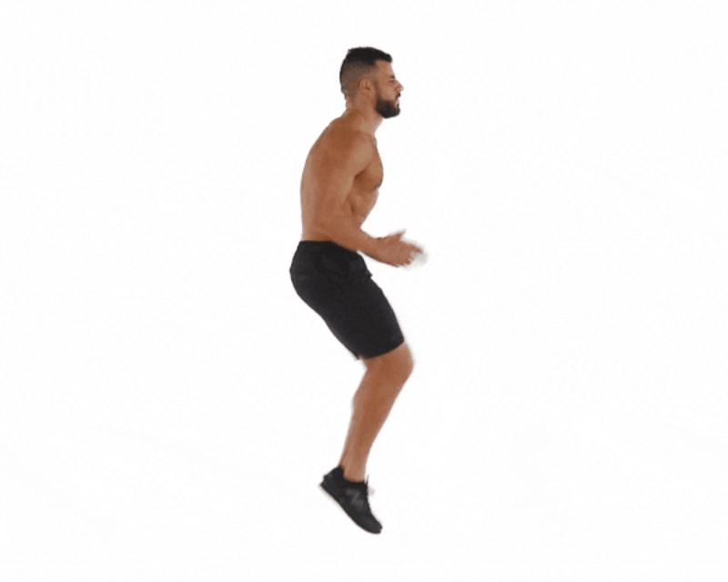 Tập Cardio chạy nâng cao gối