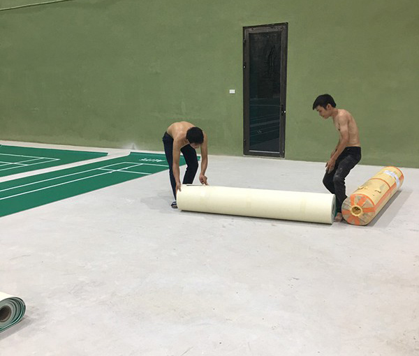 thi cong san cau long tai truong dh tdtt bac ninh