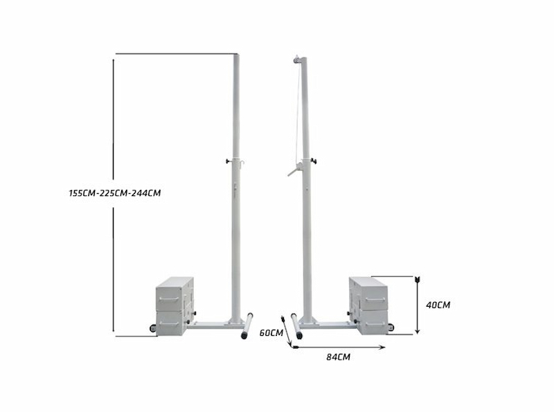 Kích thước trụ bóng chuyền